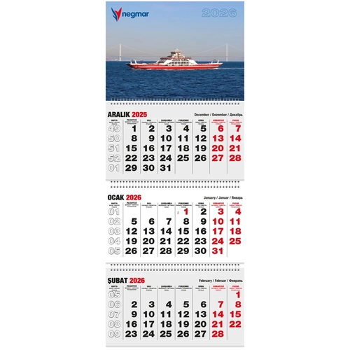 Klasik Taslama Gemici Takvim